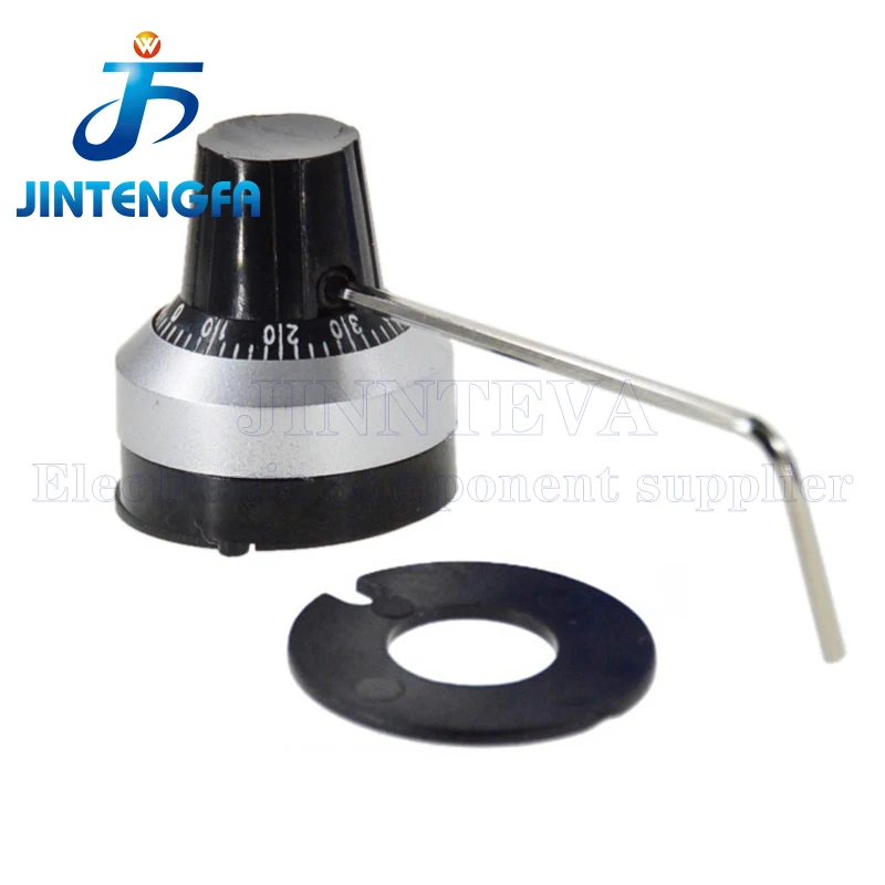 1 個 4 ミリメートル 6.35 ミリメートル開口 3590S WXD3-12 WXD3-13 WXD3 精密スケールノブ 3590 ポテンショメータノブ正確なダイヤルロック可能な帽子