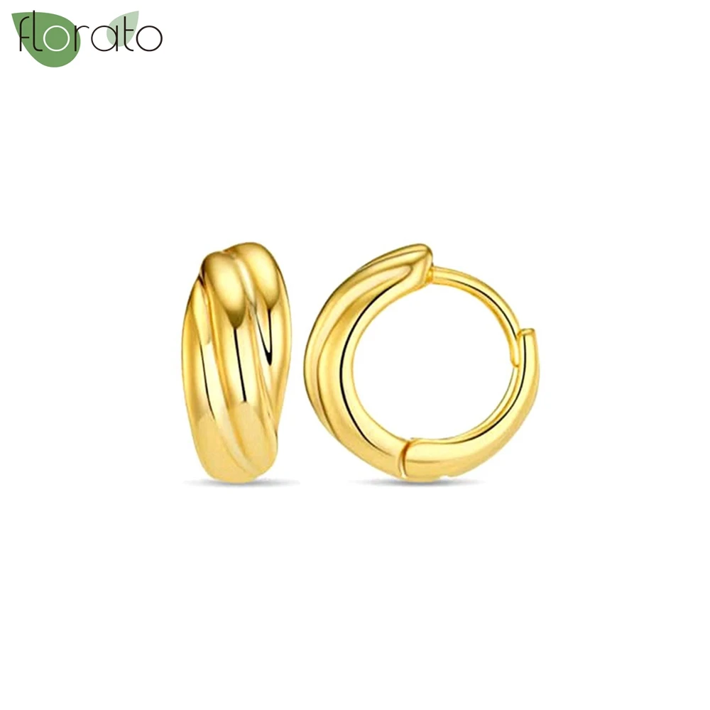

925 Sterling Silver Needle 2026 New Small Hoop Earrings for Women Simple Fashion Gold Color Huggie Earrings Jewelry aretes