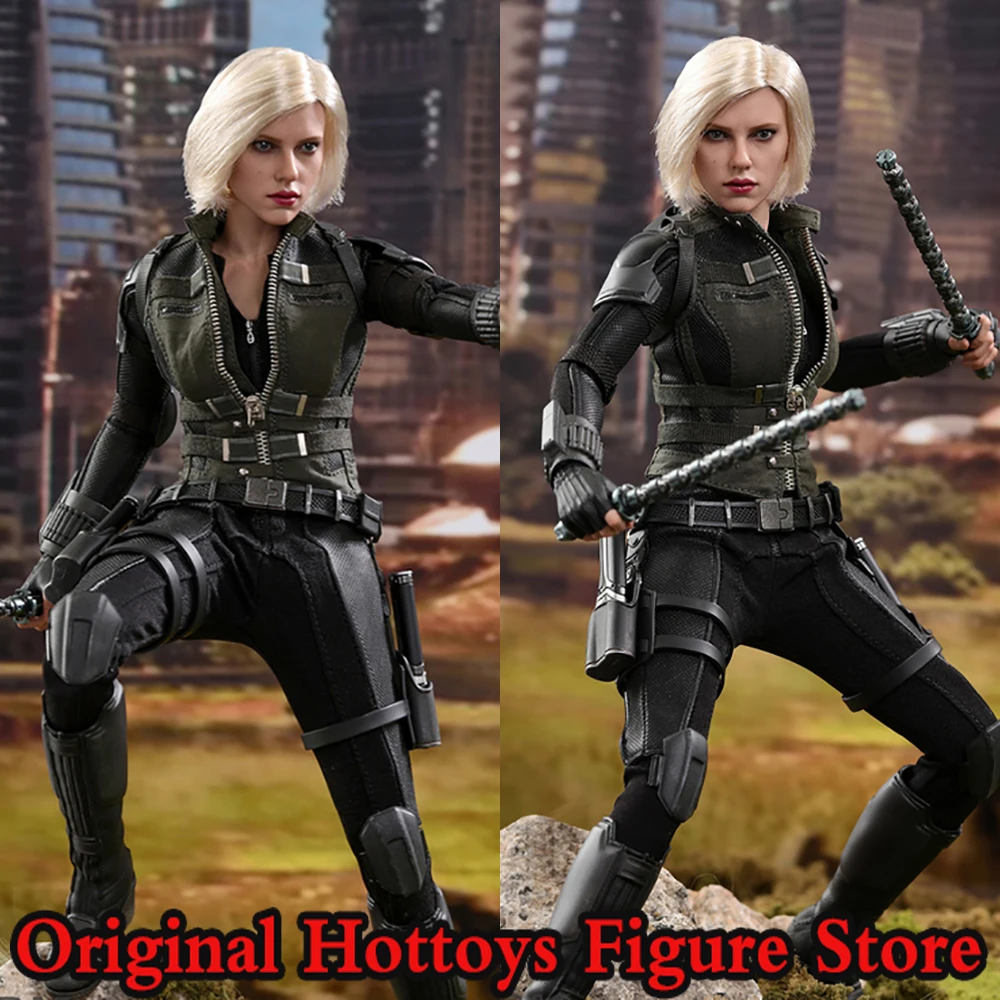 HOTTOYS HT MMS460 1/6 Soldier Black Widow Avengers：Infinity War Natasha Romanoff Full Set 12-inch Action Figure Toys Gifts