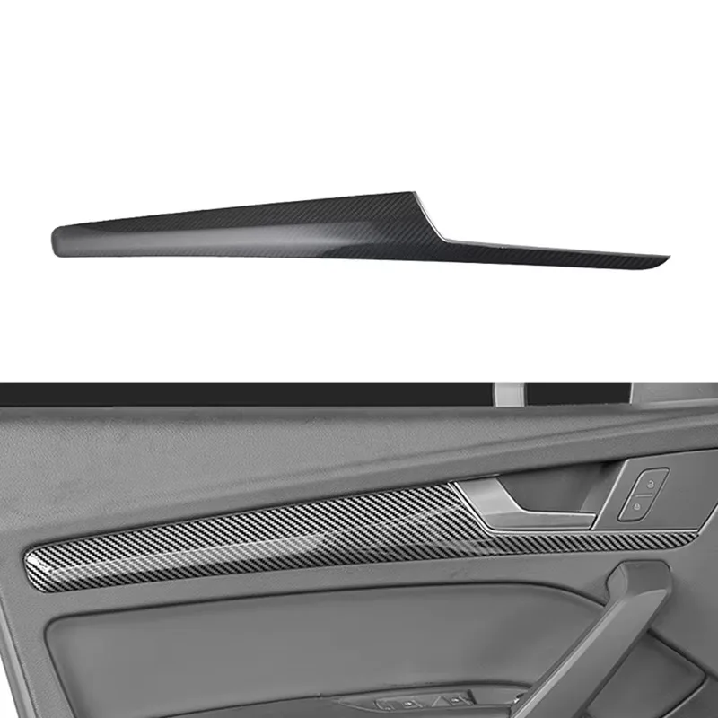 7 PCS Dry Carbon Fiber Interior Trims for Audi Q5 Q5L 2018-2020 LHD Replacement Style Pure Carbon Fiber Car Interior Trims