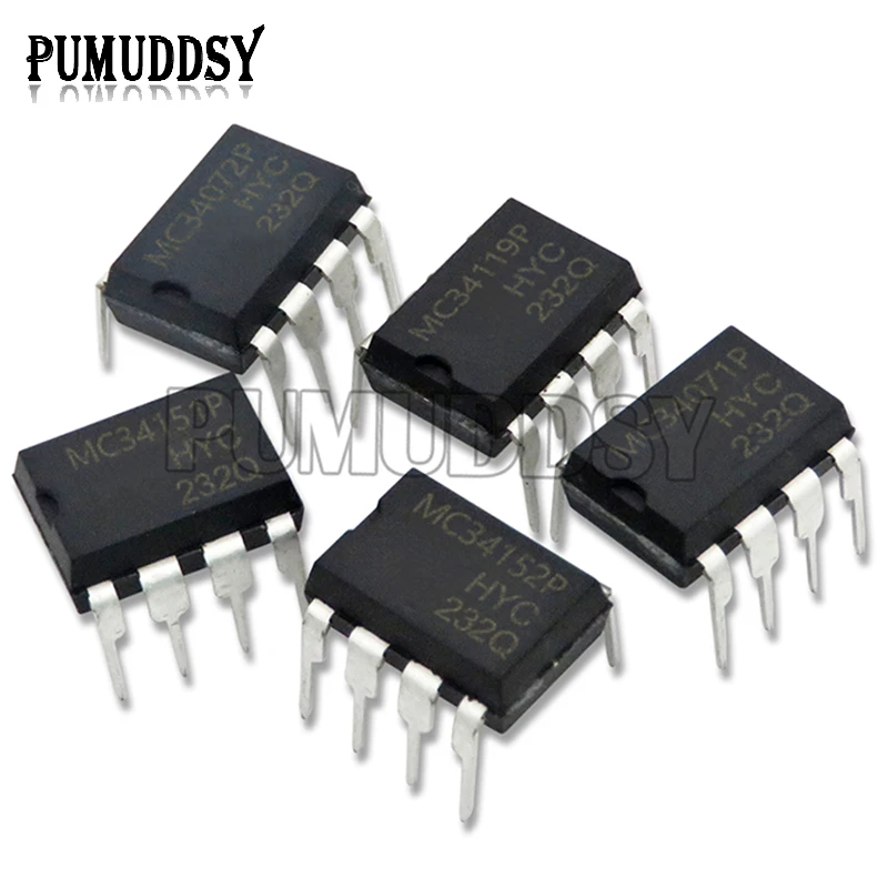 10PCS MC34063API DIP MC34063 DIP-8 34063API MC34119P MC34119 MC34072P MC33063