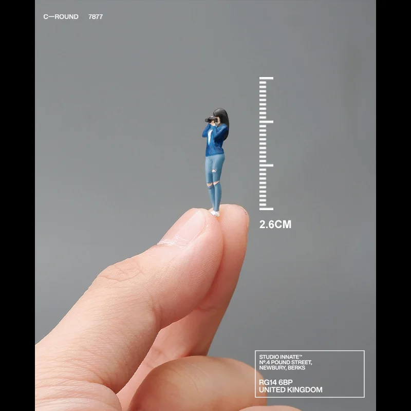 Figuras de acción en miniatura de resina para foto de niña, accesorios de adorno de escena estereoscópica, juguetes, accesorios de fotografía, 1:64