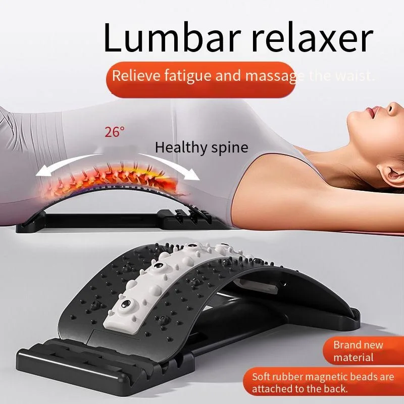 Lumbar Correction Support Device Spinal Traction Back Cushion Relieve Intervertebral Disc Strain Gentle Vertebra Stretcher Lower