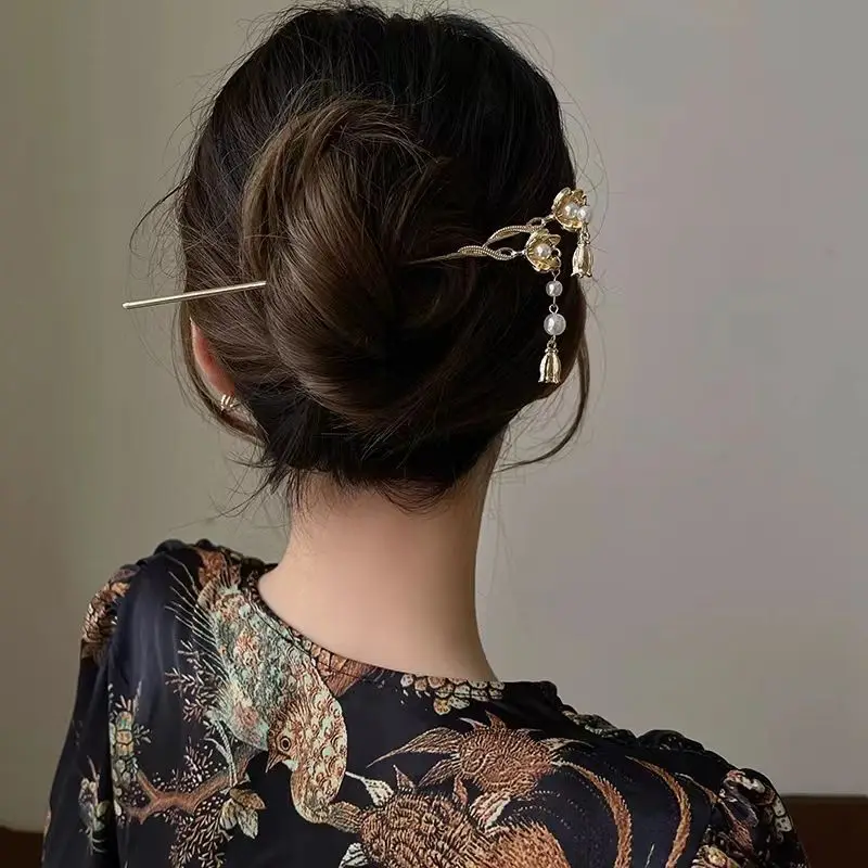 

Summer Han Clothing Accessories Hairpin Coiled Hair Exquisite Simple Antique Style Woman