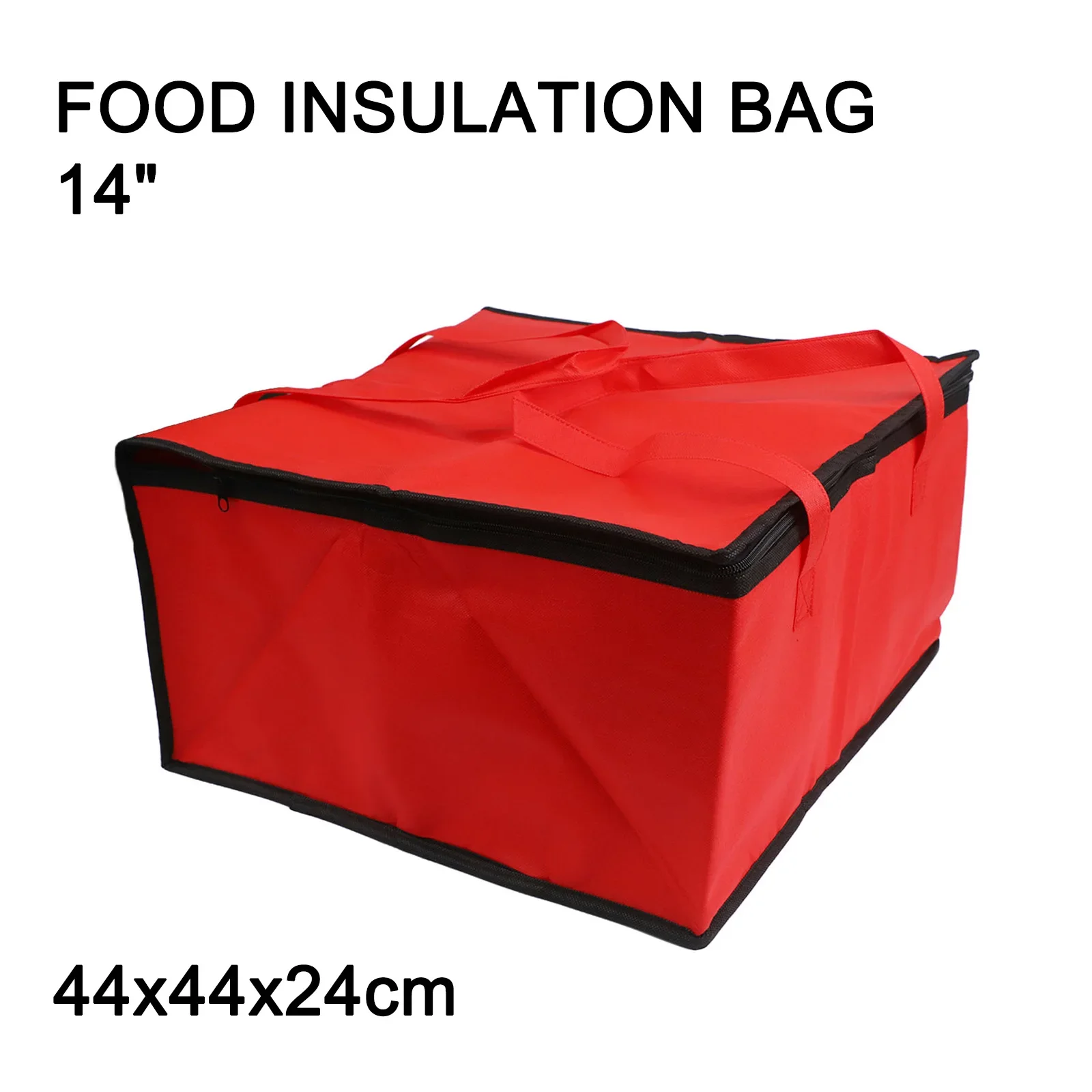 Hot New Practical Insulated Bag Pizza Red Ruck Takeaway Thermal Warm Waterproof 14inch Camping Delivery Bag Food
