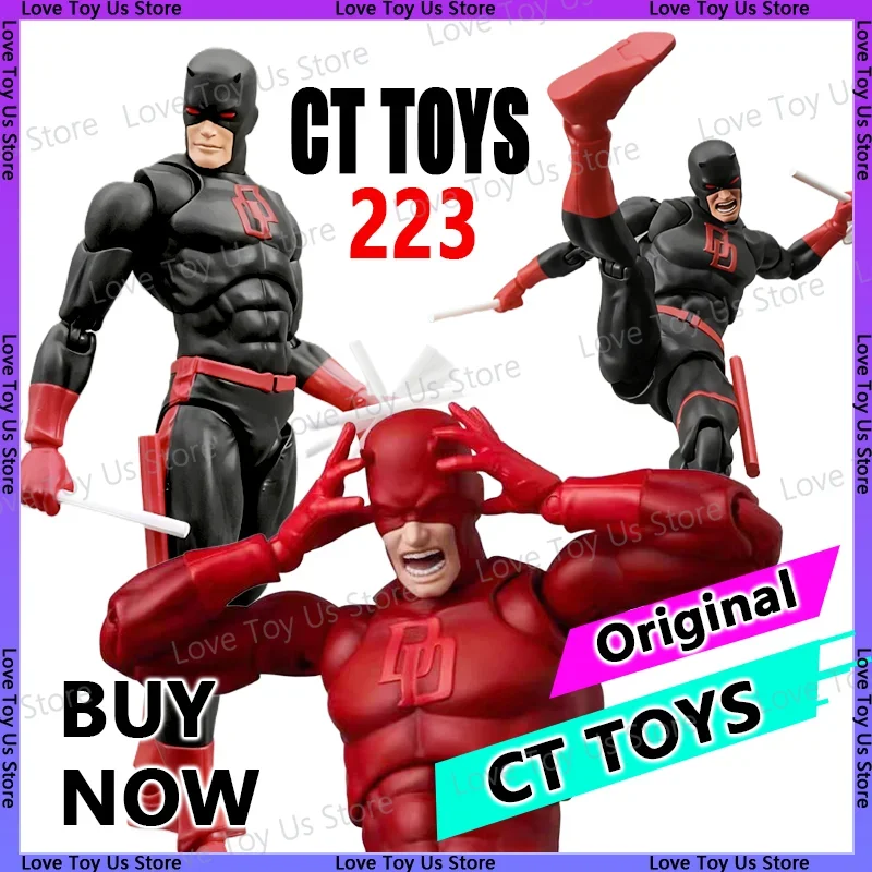 

Оригинальная фигурка Ct Toys Daredevil Mafex 223, черная версия, SHF, аниме-фигурка, статуэтка, подвижная модель, подарки, детские игрушки