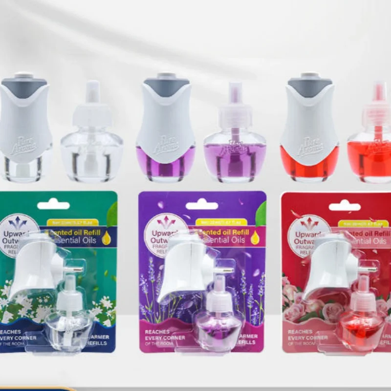 Plug‑in Scented Oil Refill, 2‑Pack Lavender & Chamomile Essential Oil, Home Air Freshener for Indoor Household Use, Random Color