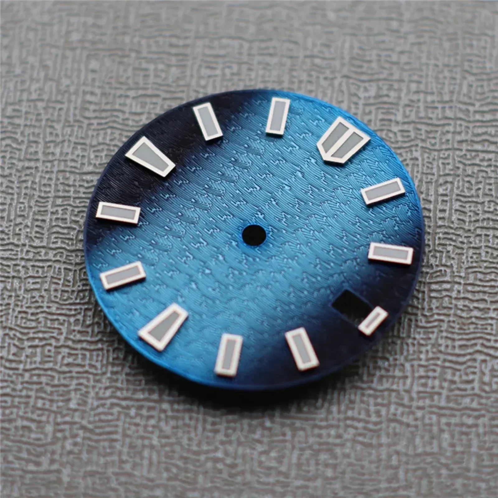 ダイビングフェイス用発光時計ダイヤル,グラデーション,黒,青,緑,発光,nh35,nh36,28.5mm