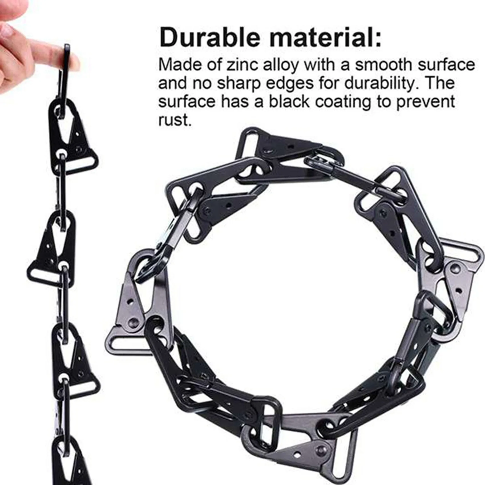 ABRT-45 Pcs Enlarged Mouth Clip Sling Clasp Olecranon Hook For Sling Outdoors Bag Backpack,Carabiner Keychain Snap Hooks
