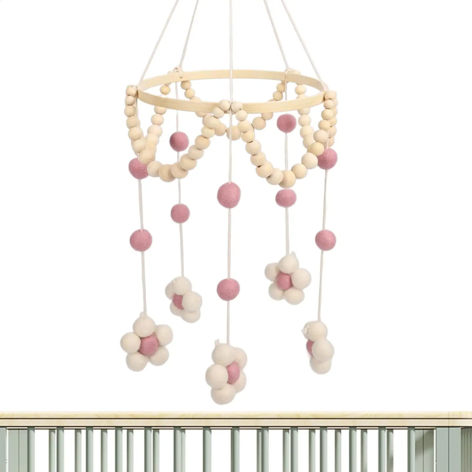 Baby Krippe Mobile Bett Glocke Hängen Spielzeug Mit Glocke Dekoration Für Stubenwagen Laufstall Zimmer Mädchen Jungen Overhead Nacht Schlafzimmer