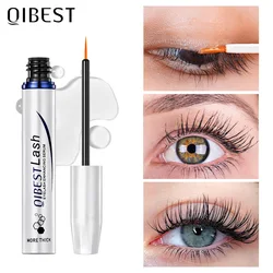 QIBEST Eyelash Liquid Eyelash Black curl Eyelash with gloss Natural Beauty Eyelash Care Liquid colorless moisturizing makeup