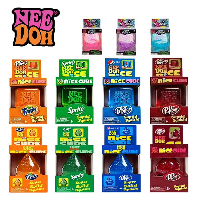 Brinquedo Antiestresse Needoh Dr Pepper Nice Cube Drop Soda Aroma Macio e de Subida Lenta, Não Tóxico, para Adultos e Crianças, Presente Relaxante
