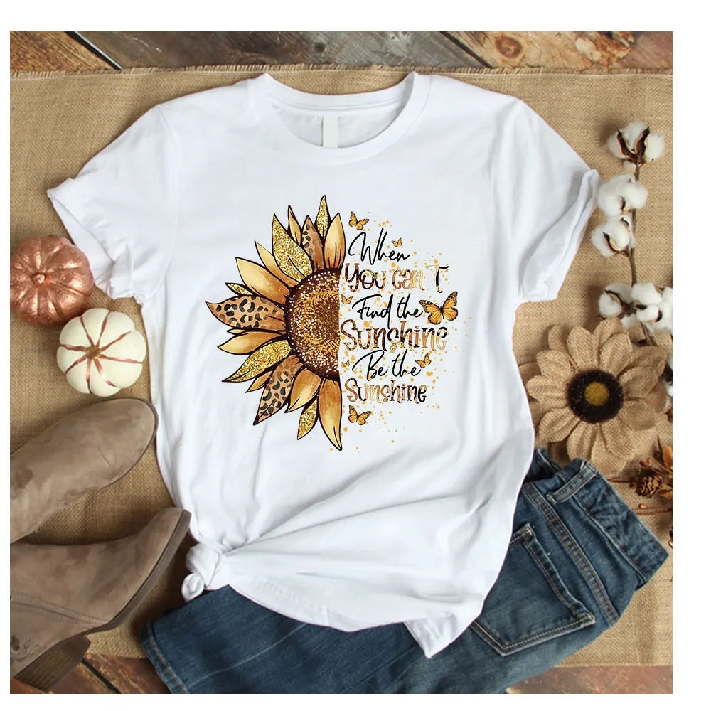 Love Happy Faith With Sunflowers Patches Heat Transfer Tops Fashion Vinyl Diy Appliqued Stickers Woman Girls Patches For Clothes