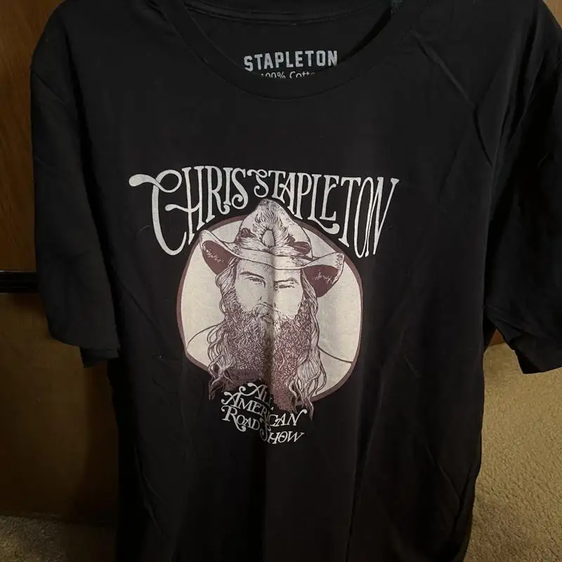 

Chris Stapleton All American Road Show 2018 Tour Concert T Shirt Size XXL