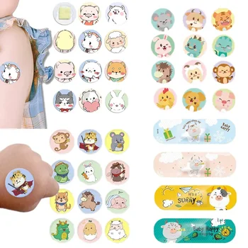 120 stks/set Kids Kinderen Ronde Pleister Leuke Kawaii Wondverband Patch Waterdichte Pleisters Cartoon Ronde Pleisters