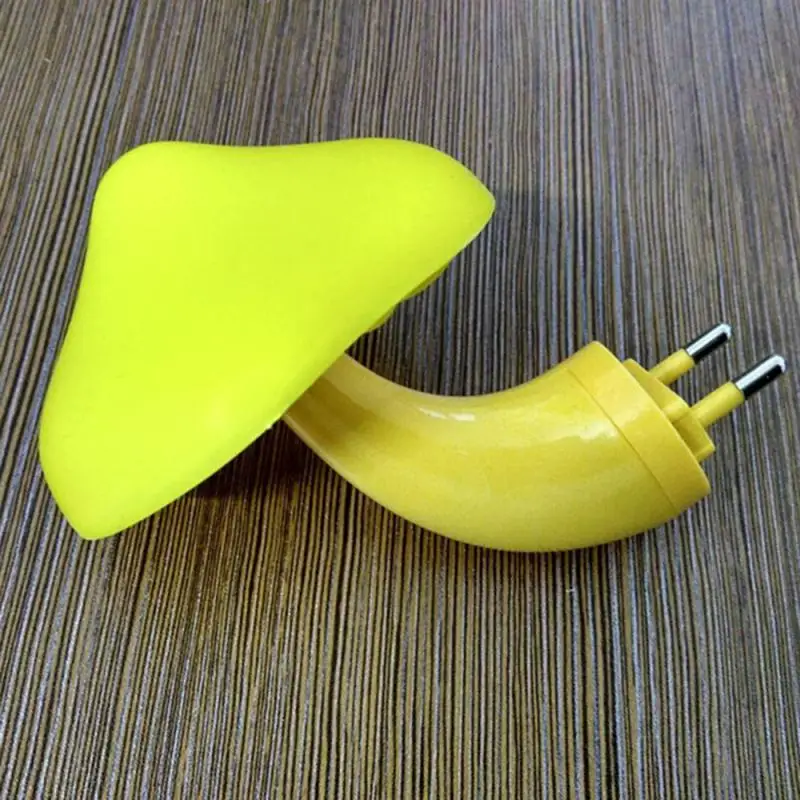 LED Night Light Mushroom Wall Socket Lamp