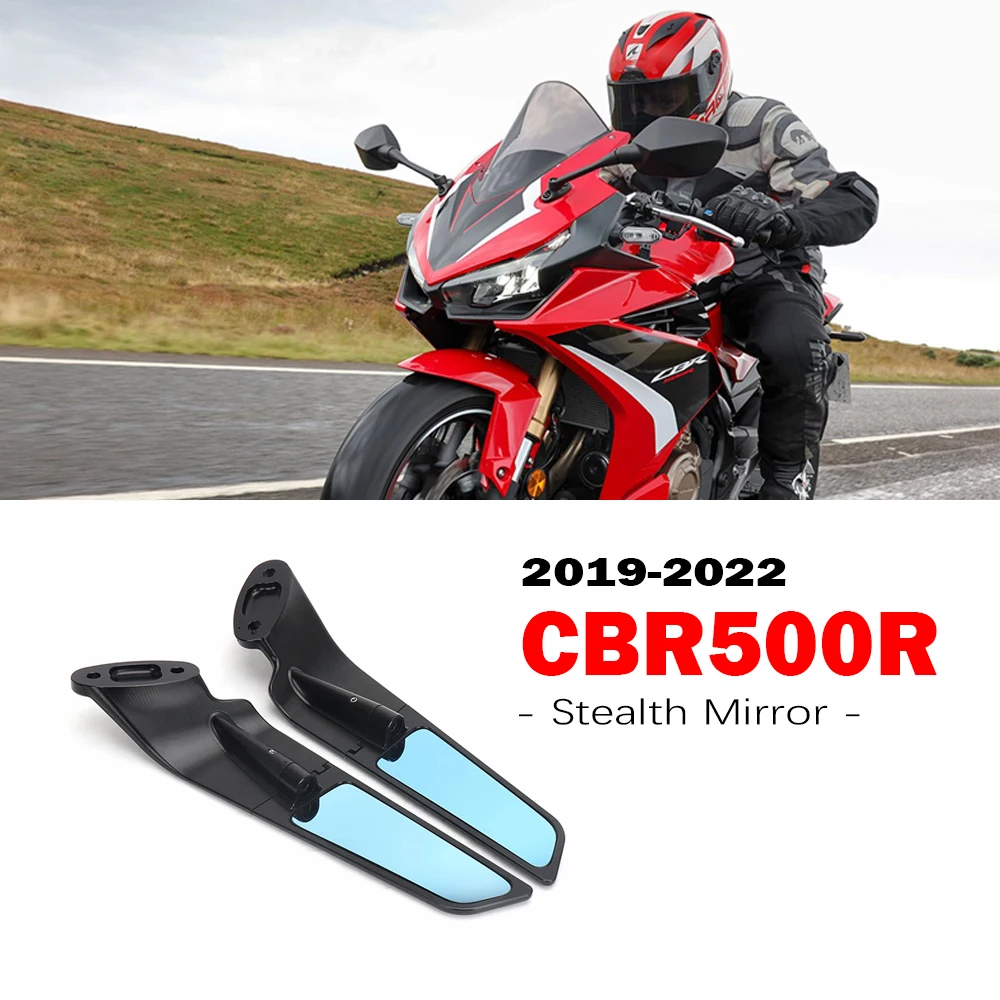 CBR500R Motorcycle Stealth Mirrors for Honda CBR 500 R Accessories cbr500r CBR 500R 2019 - 2022 Blue Anti-glare CNC Aluminum