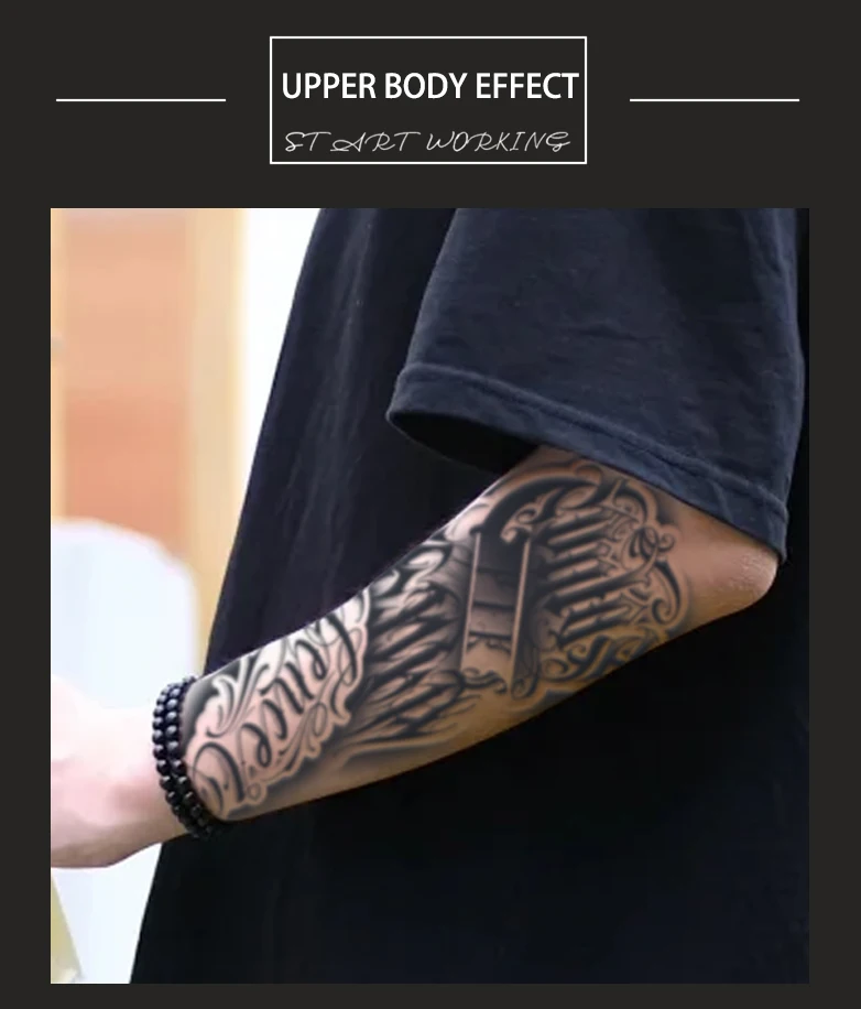 1 Stück dunkle, wasserfeste temporäre Tattoo-Aufkleber mit Blumenmuster, halten 1–2 Wochen, simulieren semi-permanente Fake-Tattoos – Detail 4