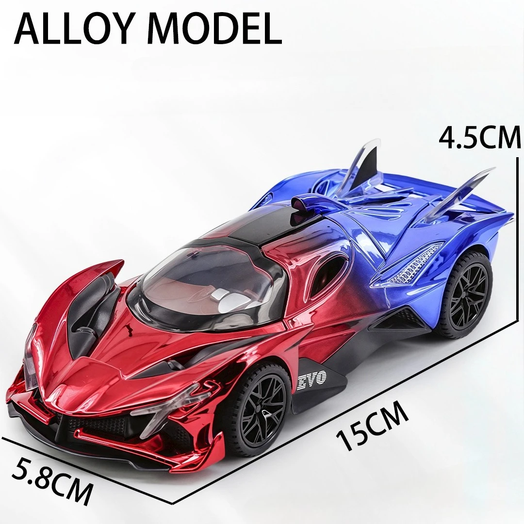 シミュレーション 1/32 アポロ EVO スポーツカーモデルダイキャスト子供のおもちゃの車両音と光プルバック合金ミニチュア Voiture