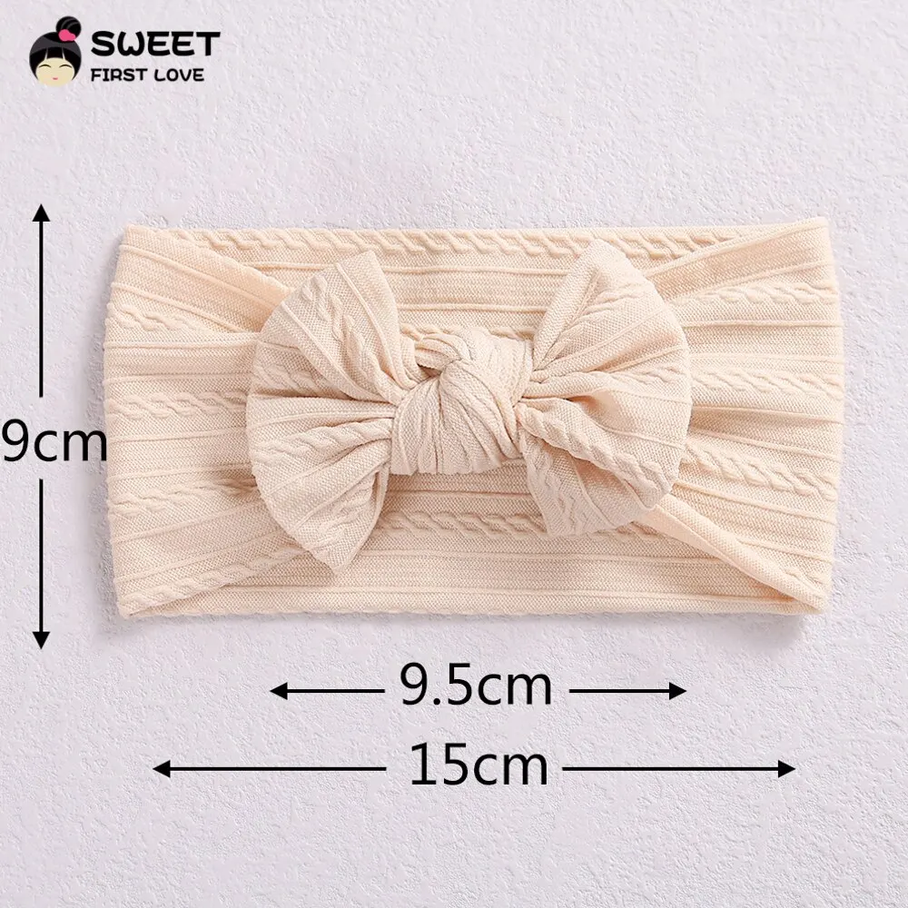 3 Pçs/set Cute Bowknot Bebê Headband Turbante Soft Elastic Baby Girls Hairband Newborn Hair Band Headdress Kids Hair Accessories