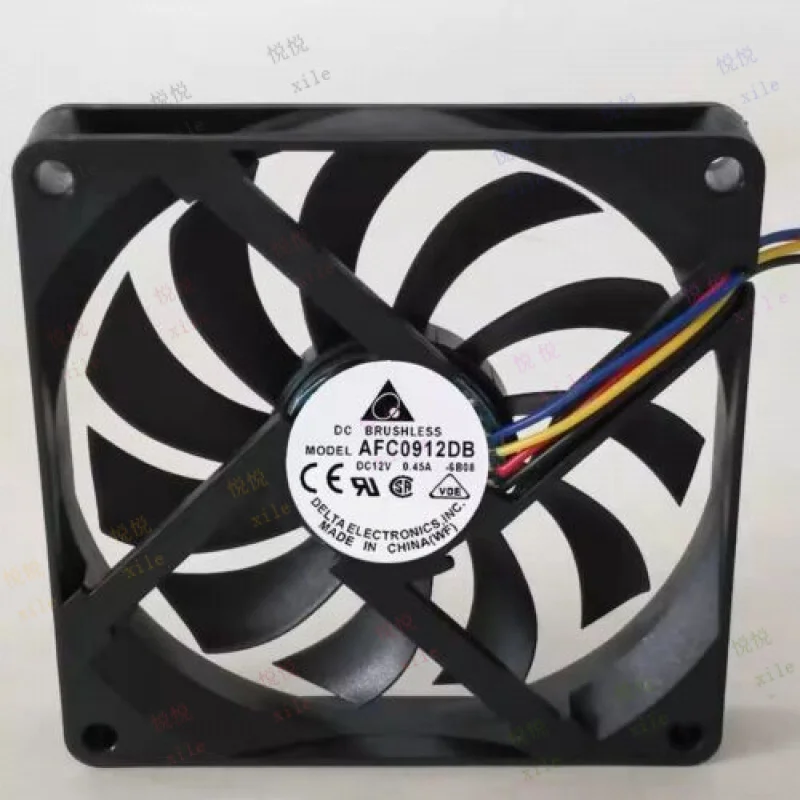 

L+ for Delta AFC0912DB 9025 DC12V 0.45A 9CM 4-Wire PWM Mute Cooling Fan