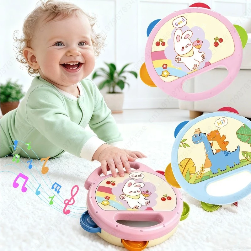 2/1 ชิ้น เครื่องดนตรีเด็ก 18 เดือน ของเล่นกลองเขย่ามือ เด็กเล็ก เสริมพัฒนาการ เล่นสนุก สำหรับเด็กชาย เด็กหญิง ของเล่นดนตรีแบบมอนเตสซอรี่