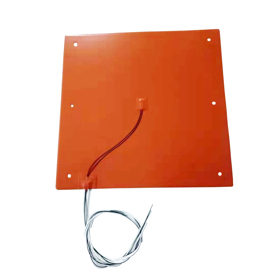 Cuscinetti riscaldanti elettrici in Silicone piastra in gomma adesivo NTC 100K termistore 400x400MM Tronxy X5SA-400 6 fori letto riscaldatore