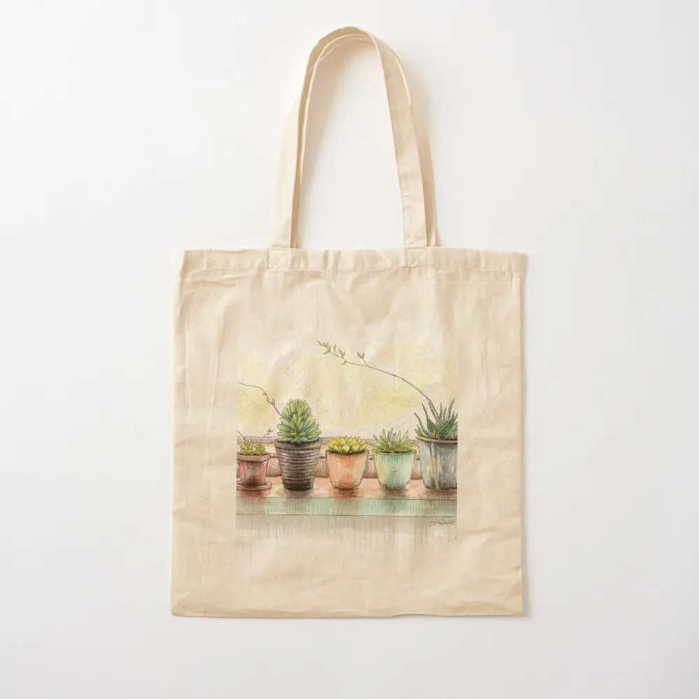 

Succulents, Still Life Tote Bag bags for women cute tote custom Canvas