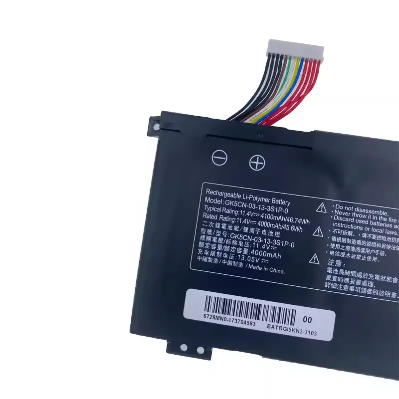 GK5CN-00-13-3S1P-0 Battery For MECHREVO X8Ti Z2 MACHENIKE T90 Plus T90-T3p F117-B F117-B6 GK5CN GK5CN4Z GK7CN6Z