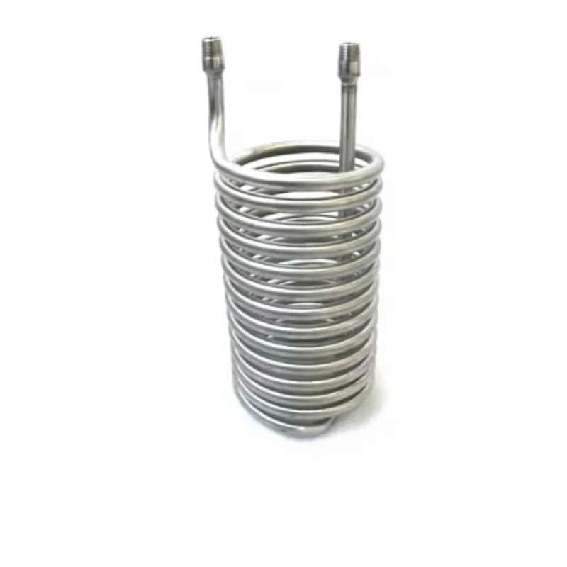 Custom titanium cooling coil Shell Heat Exchanger tube titanium coil pipe Condenser Evaporator titanium scroll tube