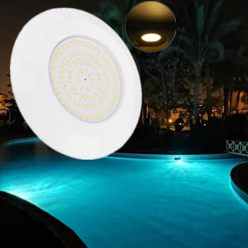 مصباح حمام سباحة LED تحت الماء مقاوم للماء ، ضوء غاطس أبيض دافئ ، مصباح ليلي Piscina ، إضاءة خارجية ، تيار مستمر 12 فولت