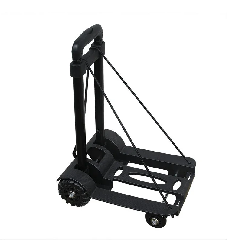 for  Duty Foldable Hand Sack Wheel Trolley Folding Truck Barrow Cart Travel Luggage Shopping Cart Portable Home Use Car