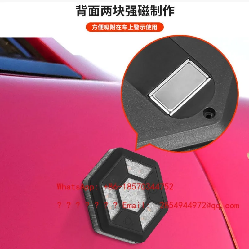 Strong Magnetic LED Warning Light, Night Safety Light for Cars and Motorcycles