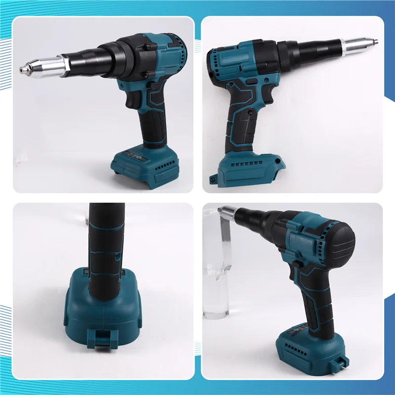 ABRB-pistolet à rivets électrique sans fil 2.4-4.8Mm pistolet à écrou de riveteuse aveugle Rechargeable avec LED pour batterie 18V non incluse
