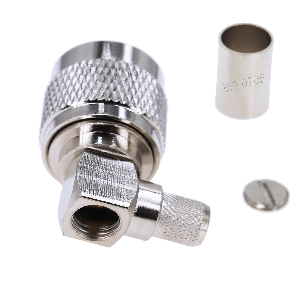 1PCS N Male / Female 50-5 Connector for 5D-FB / LMR-300 Cable N Type Crimp RF Coaxial Connector BEVOTOP Wholesales
