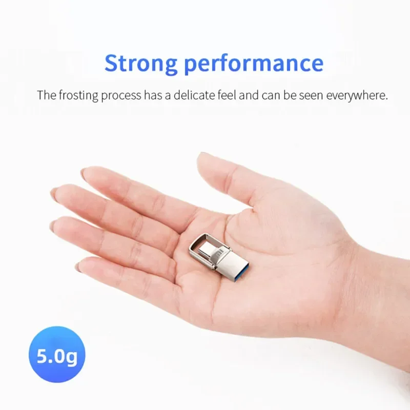 XIAOMI 2TB Metal U Disk 2 IN 1 OTG 1024GB Flash Drive USB 3.1 512gb 1TB Pen Drives Memory Stick Type C Adapter Gifts New