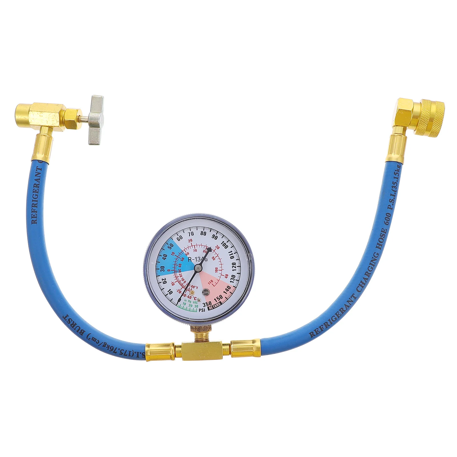 

1Pcs Auto Refrigerant Filling Hose with Gauge R134a Ac Durable Craftsmanship Easy Use Safety Convenience Precision Production