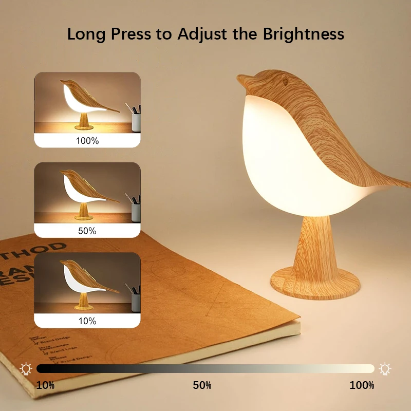 LED العقعق أضواء ليلية التحكم باللمس يمكن تعليقها الإضاءة مصابيح مكتبية محمولة لغرفة النوم غرفة المعيشة الزواج هدايا الاطفال ديسمبر