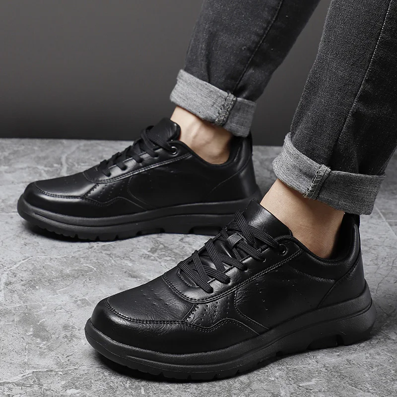 Men Shoes Sneakers Trend Casual Shoes Breathable Leisure Male Sneakers Men Non-slip Footwear Men Leather Shoes