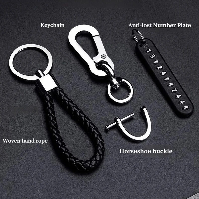 Car keychain Never Lose Your Keys Again - Anti Loss Ring with Phone Number Strip Car Keychain  accessories  key ring