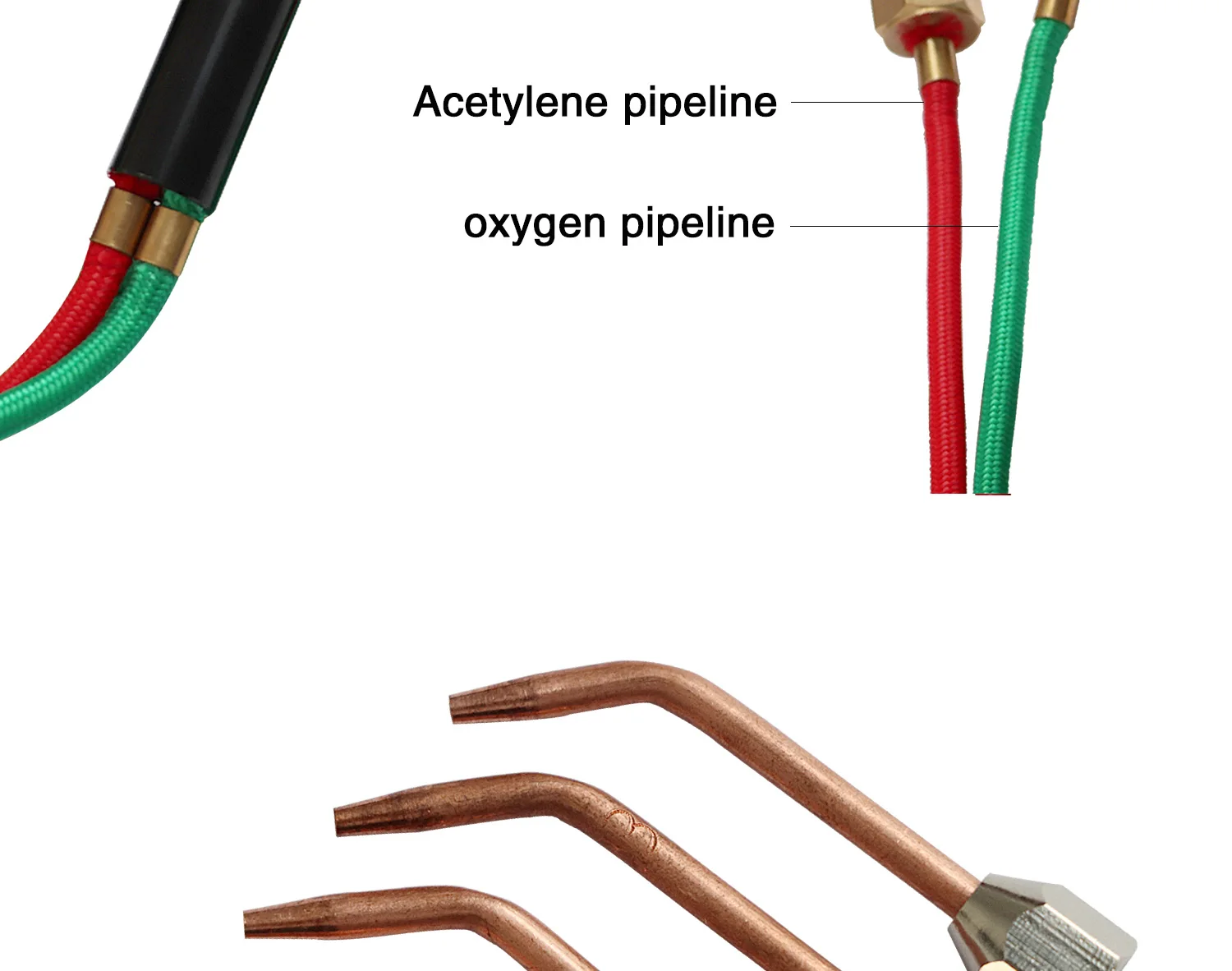 Micro Mini Gas Torch for Jewelry Welding and Soldering Kit with 5 Weld Tips for Oxygen Cylinders and Hoses (Acetylene)