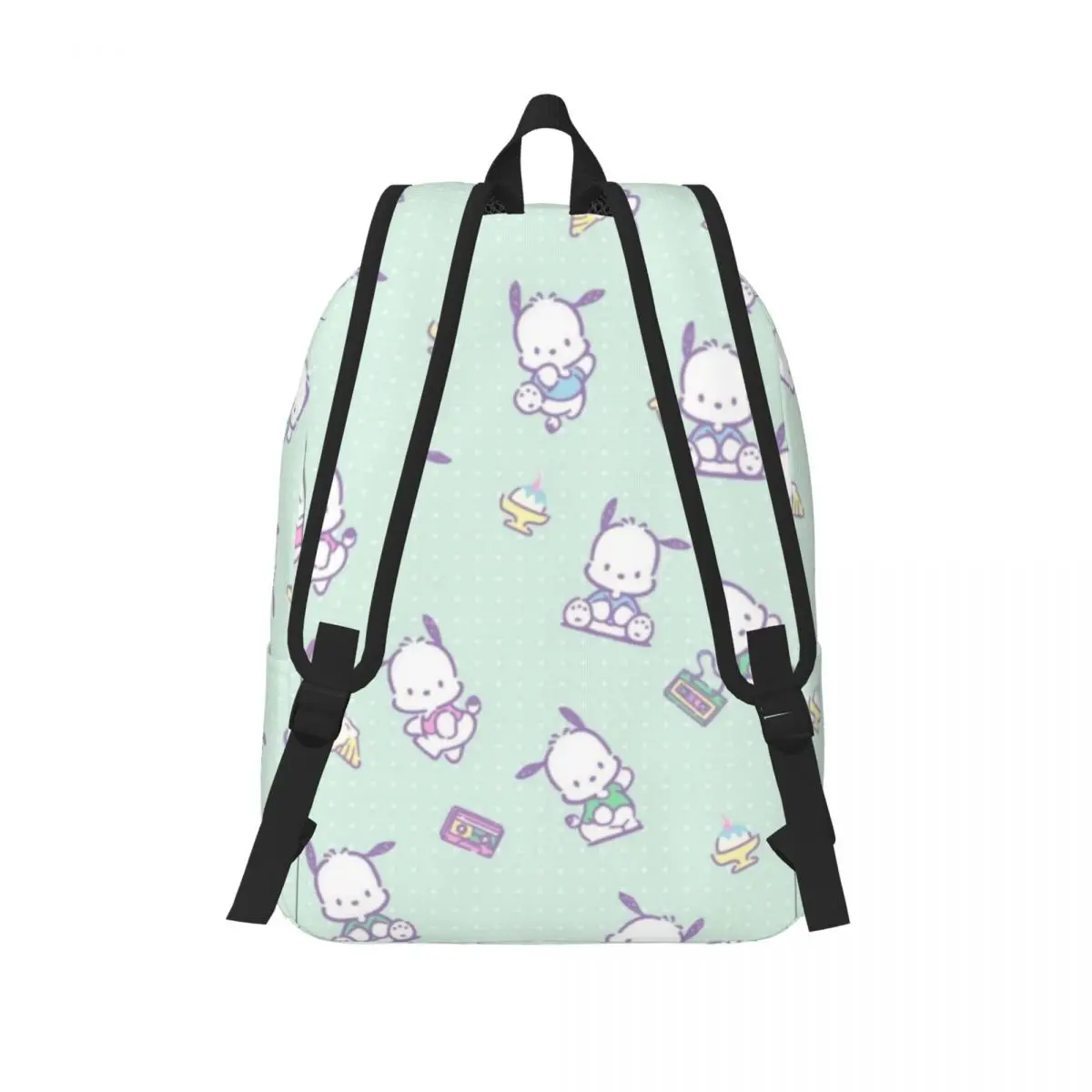 Pochacco-Sac à dos étudiant grande capacité pour filles et garçons, sac à dos léger et étanche, 15 po, 17 po