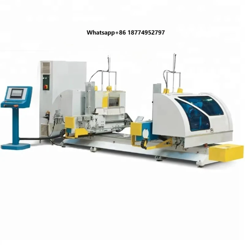 FUMA MDK2212E High Version Servo Feeding Woodworking Fully Automatic Double-end Tenoning Mortiser Machine 14.56kw Motor Straight