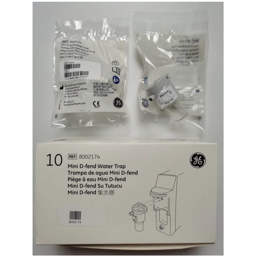 

GE water trap mini d-fent ref.8002174 for detax ohmeda patient monitor ETCO2 and ventilator 10pcs packing