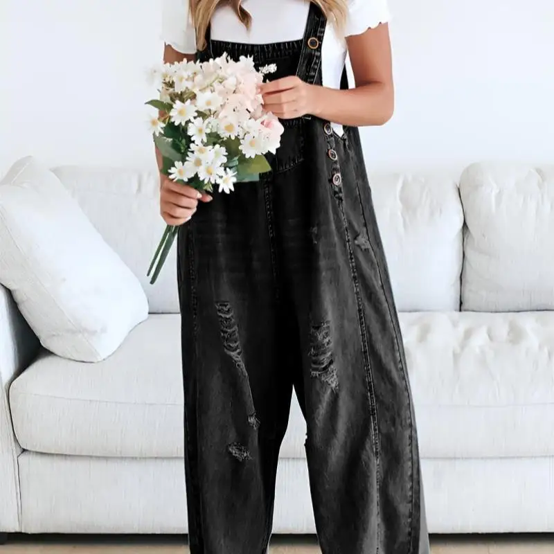 

Loose Casual Denim Work Pants 2025 New Cross-Border Women's Loose Jeans Work Pants Youth Trendy ort Sve V-Ne