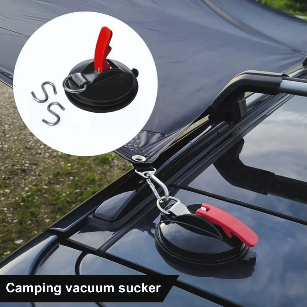 Cuerda  Camping al aire libre, potente ventosa para coche, tienda  campaña, gancho para dosel, fijador  correa  equipaje con gan