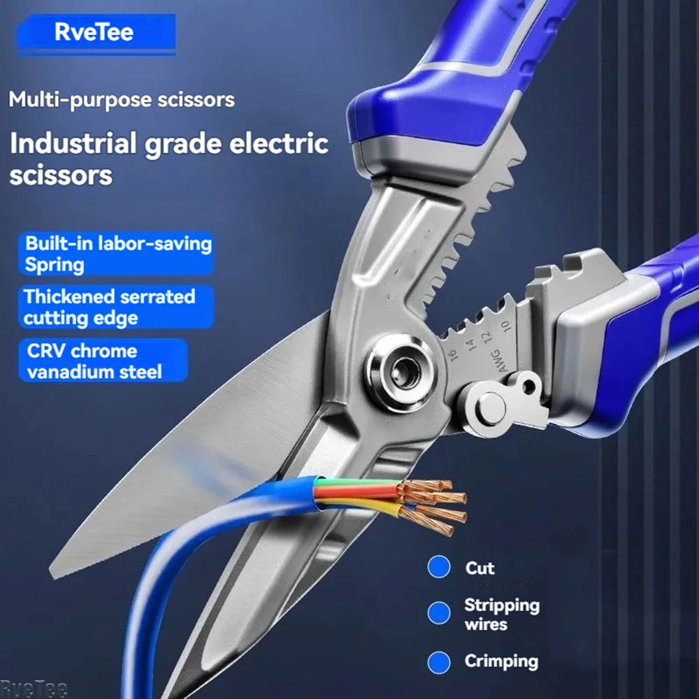 

Multi-functional German Tin Shearing Scissors for Industrial Aluminum Ceilings and Light Steel Frame Strapping