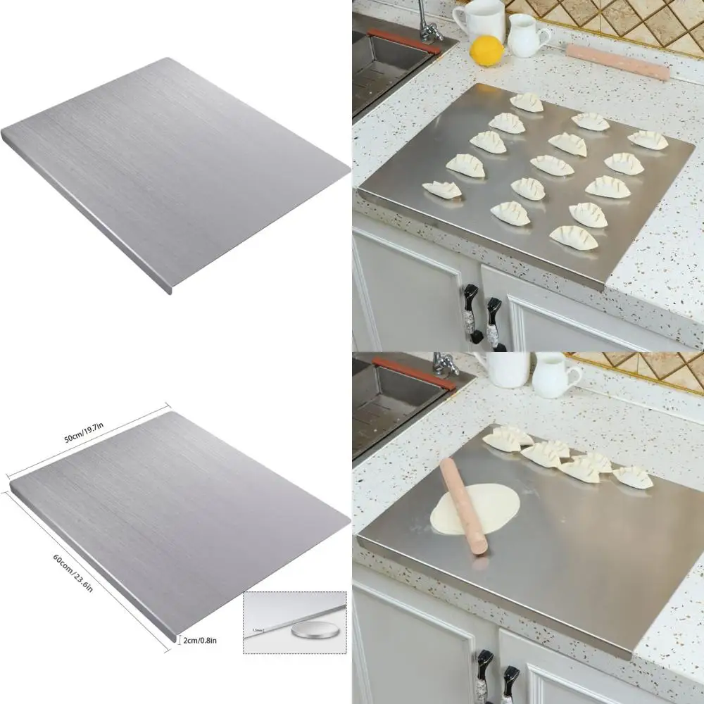 

Разделочная доска из нержавеющей стали XL — сверхмощная режущая поверхность для кухни, выпечки, мяса, овощей, приготовления хлеба