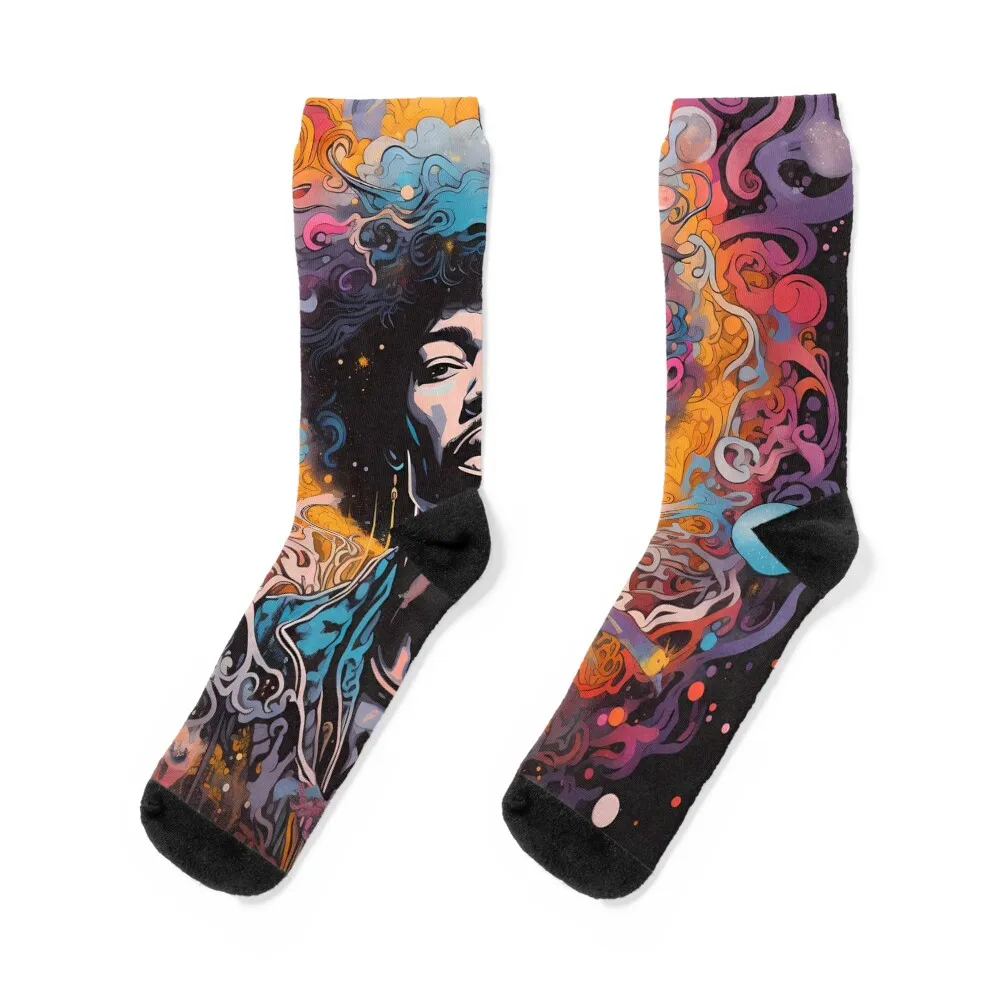 

jimmy hendrix Socks Heating sock essential kids New year's Socks Man Women's