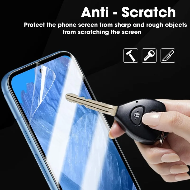 5-1Pcs Clear Soft Hydrogel Film For Google Pixel 8A Full Cover Anti-scratch Screen Protector For Pixel 8A Not Tempered Glass